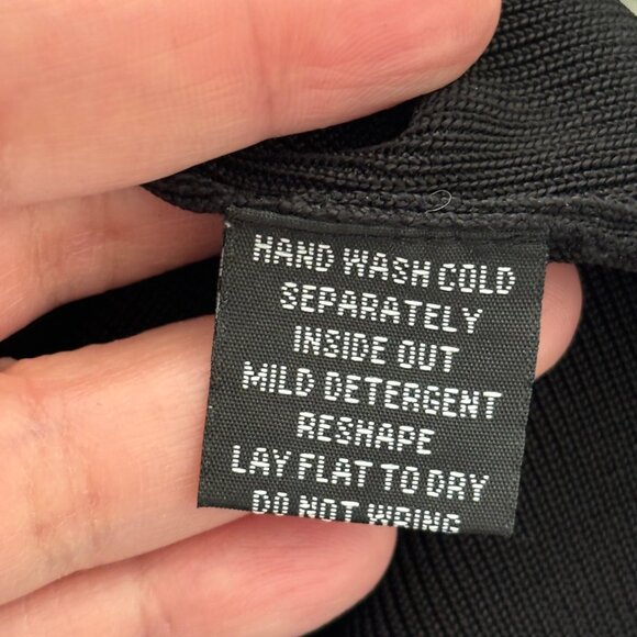 Black Long Sleeve Sweater With Sequin Champagne Glass By Sweaterworks - XL - Picture 5 of 7